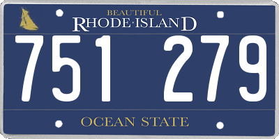 RI license plate 751279