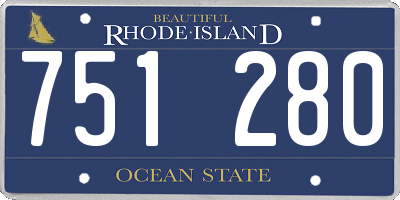 RI license plate 751280