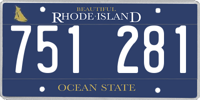 RI license plate 751281