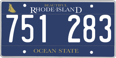 RI license plate 751283