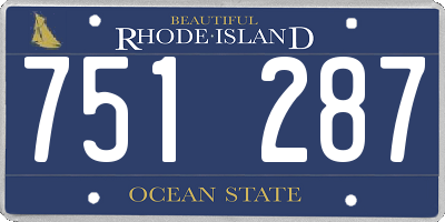 RI license plate 751287