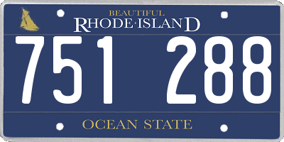 RI license plate 751288