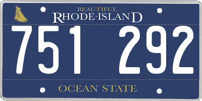 RI license plate 751292