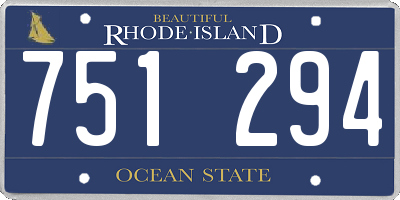 RI license plate 751294