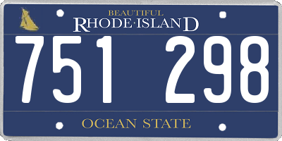 RI license plate 751298