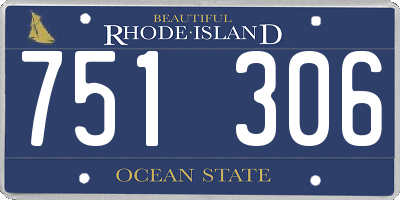 RI license plate 751306