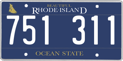 RI license plate 751311