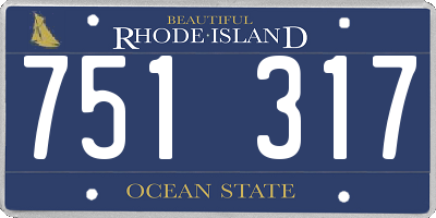 RI license plate 751317