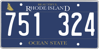 RI license plate 751324