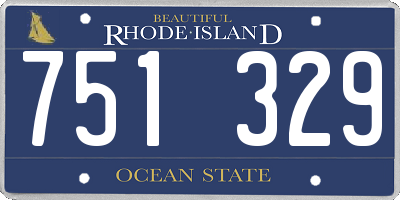 RI license plate 751329