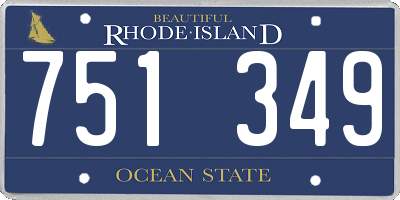 RI license plate 751349