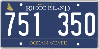RI license plate 751350