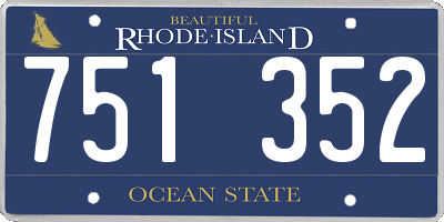 RI license plate 751352