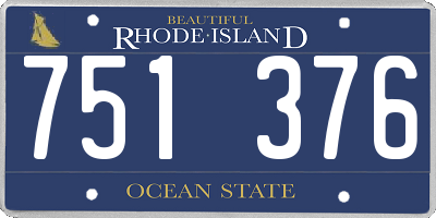 RI license plate 751376