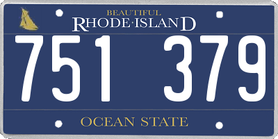RI license plate 751379