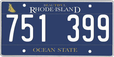 RI license plate 751399