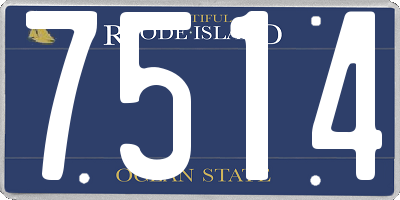 RI license plate 7514