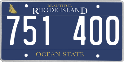 RI license plate 751400