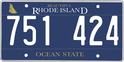 RI license plate 751424
