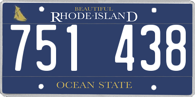 RI license plate 751438