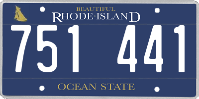 RI license plate 751441