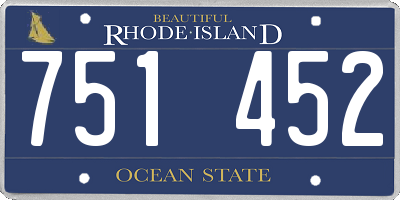 RI license plate 751452