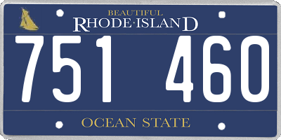 RI license plate 751460