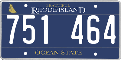 RI license plate 751464