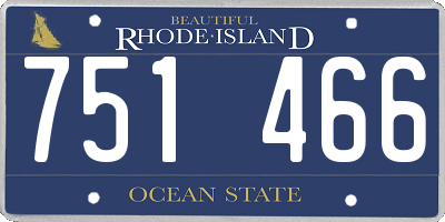 RI license plate 751466