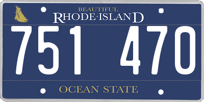 RI license plate 751470