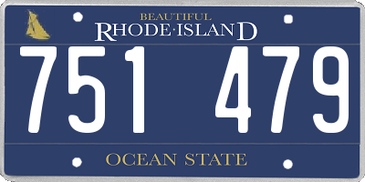 RI license plate 751479