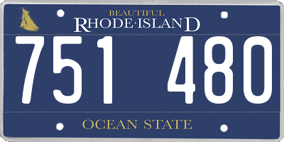 RI license plate 751480