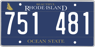 RI license plate 751481