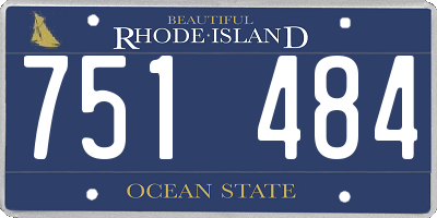 RI license plate 751484