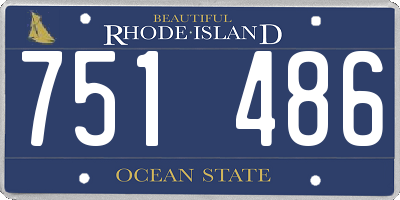 RI license plate 751486