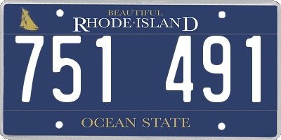 RI license plate 751491