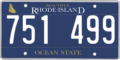 RI license plate 751499