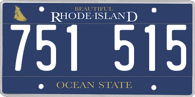 RI license plate 751515