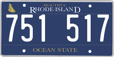 RI license plate 751517