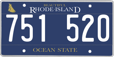 RI license plate 751520
