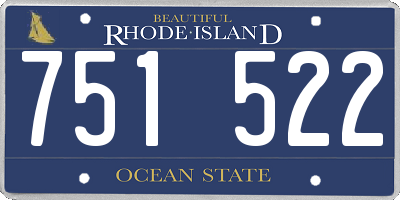 RI license plate 751522