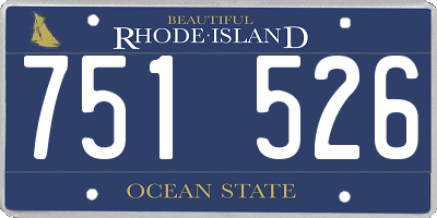 RI license plate 751526