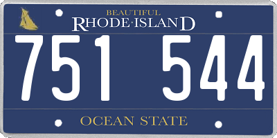 RI license plate 751544