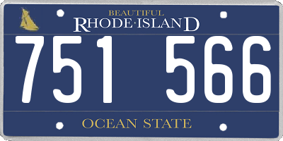 RI license plate 751566