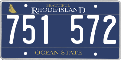 RI license plate 751572