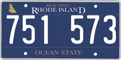 RI license plate 751573