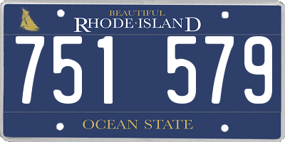 RI license plate 751579