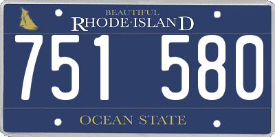 RI license plate 751580