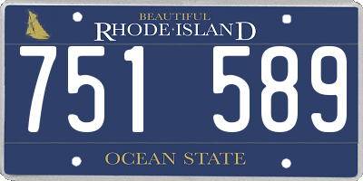 RI license plate 751589