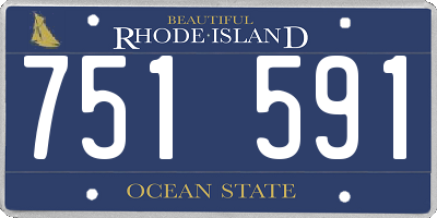 RI license plate 751591